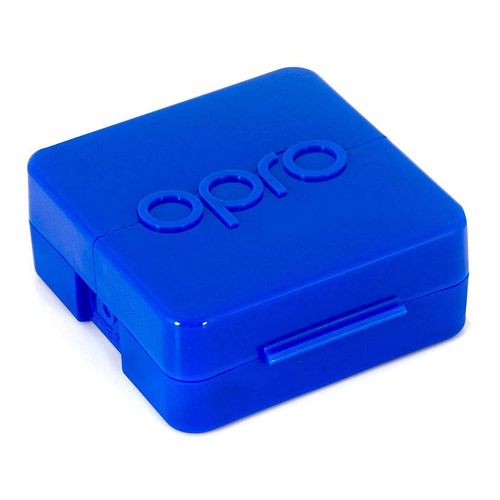 Opro Self-Fit Anti Microbial Mouthguard Case-Blue