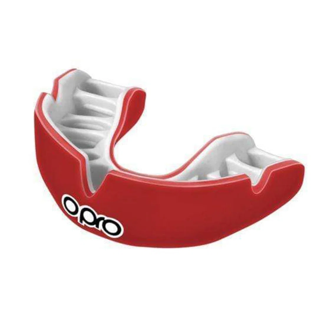 Opro Power-Fit Adult Mouthguard - Red/White