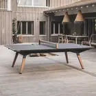 Cornilleau Origin Outdoor Convertible Ping Pong Table | Black Panel with white lines