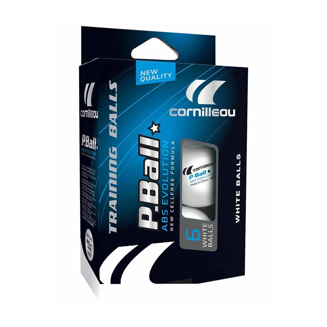 Cornilleau P-Ball ABS Evolution 1 White | 6 Plastic Balls