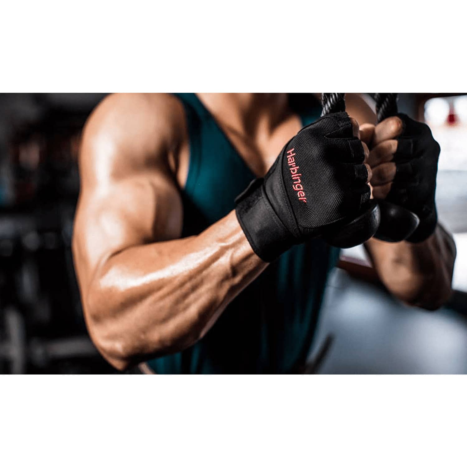 Harbinger Pro Wrist - Wrap Gloves - Black - Medium