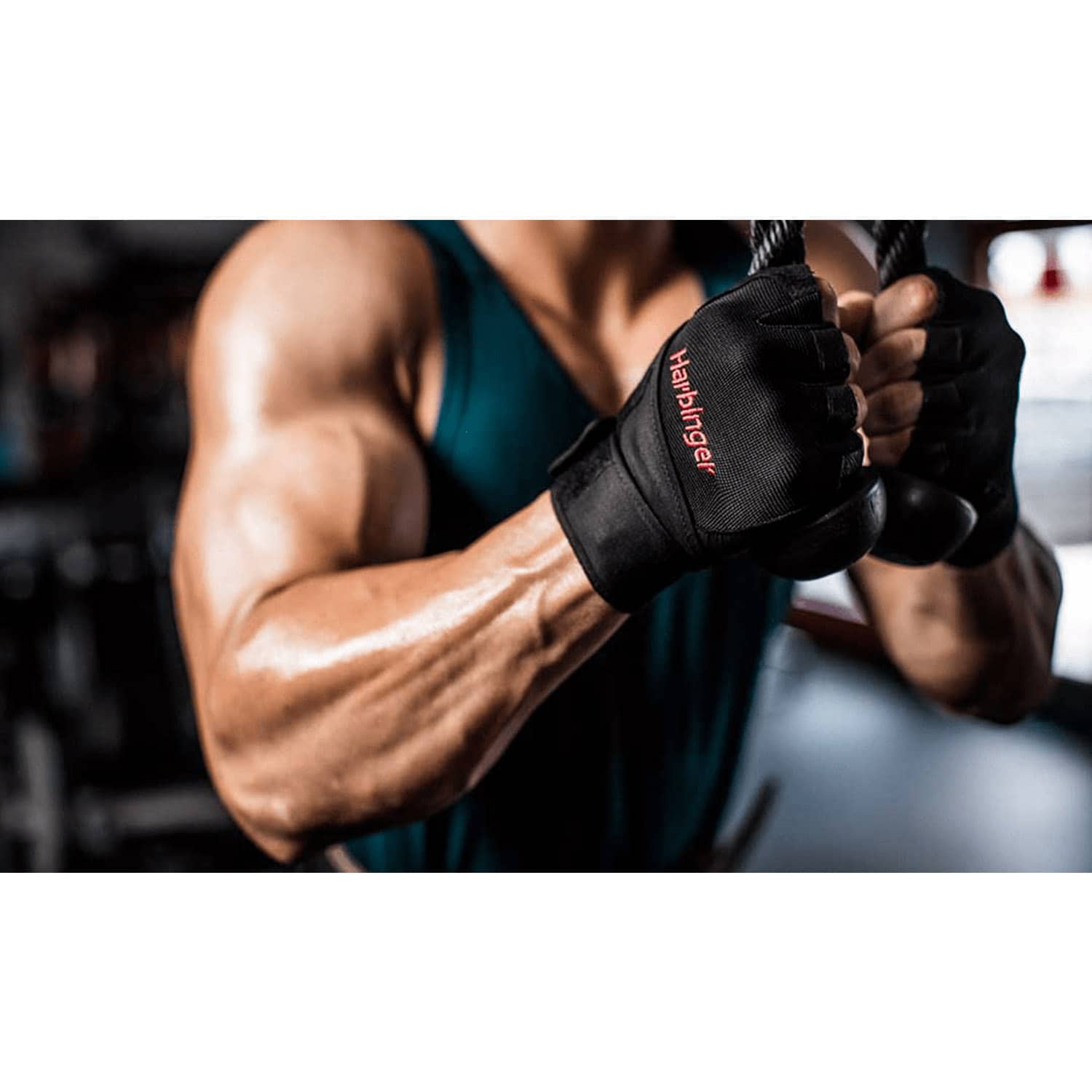 Harbinger Pro Wrist - Wrap Gloves - Black - Large