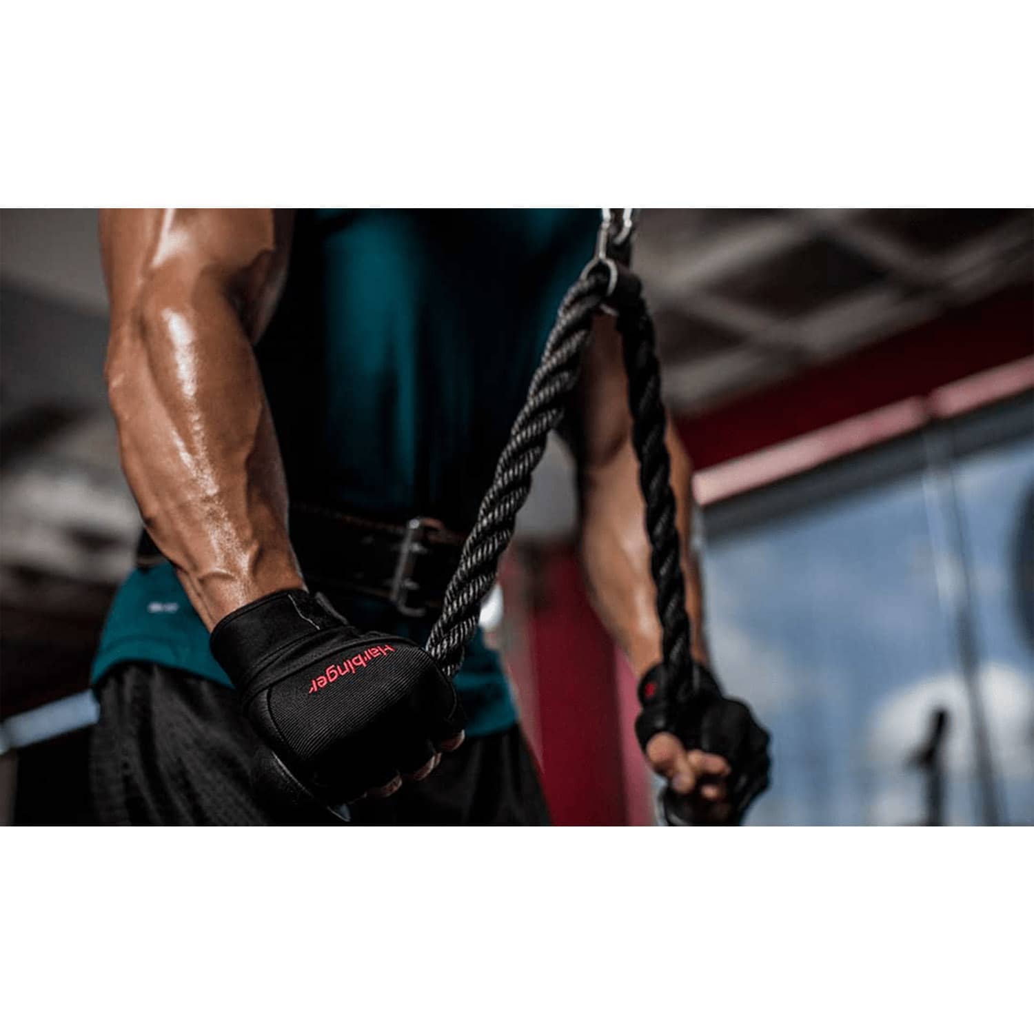 Harbinger Pro Wrist - Wrap Gloves - Black - Large