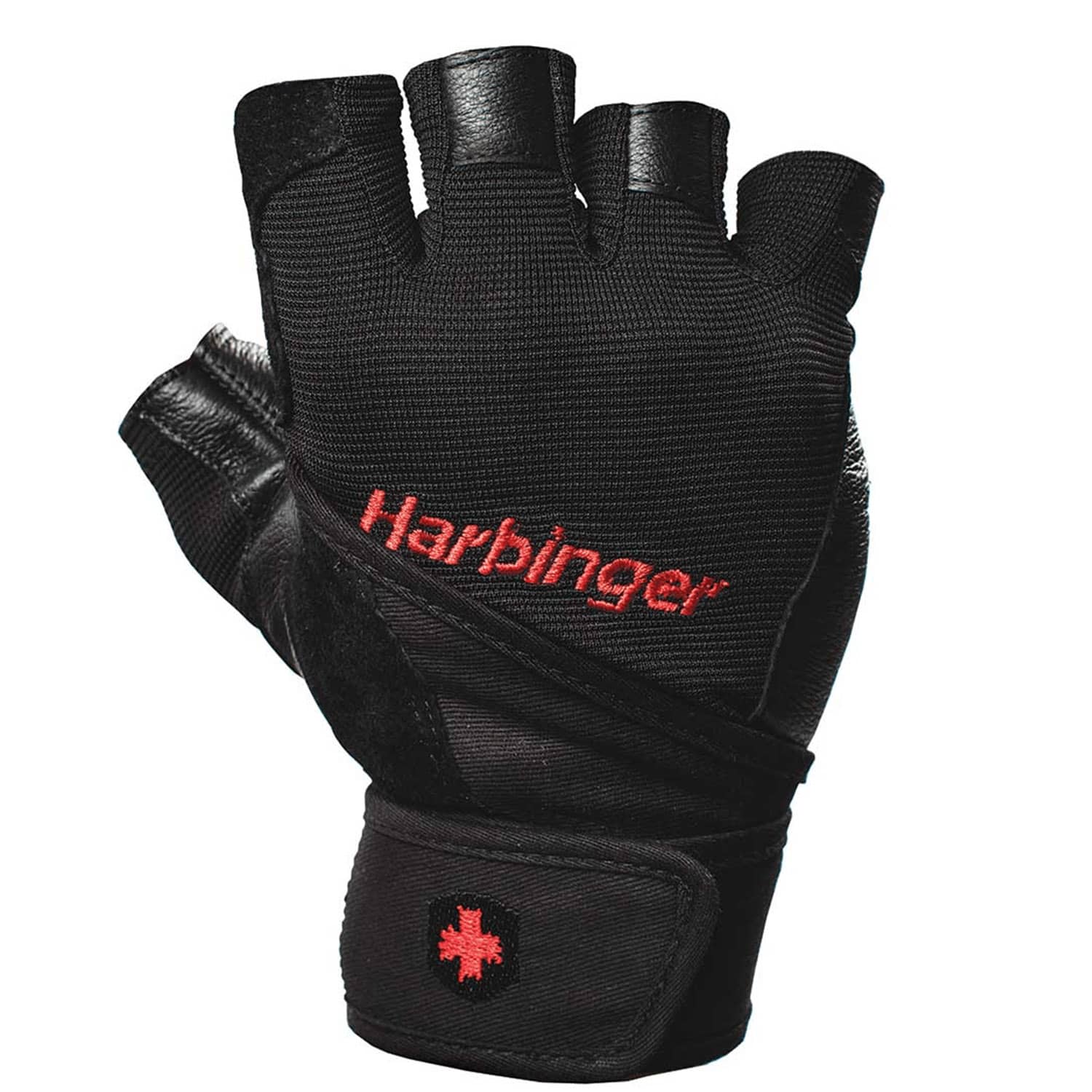 Harbinger Pro Wrist - Wrap Gloves - Black - Large