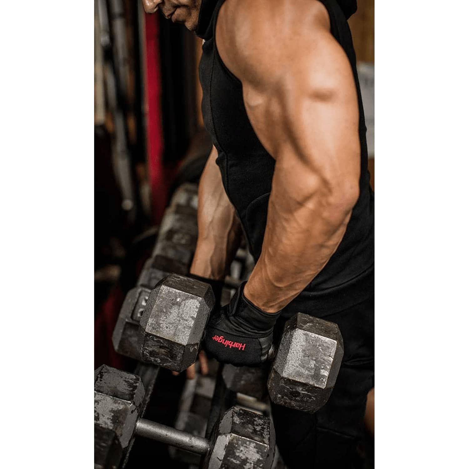 نذير قفازات احترافية ملفوفة للمعصم - Black - XX-Large