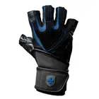 Harbinger Training Grip Wrist-Wrap Gloves - Black/Blue - Small