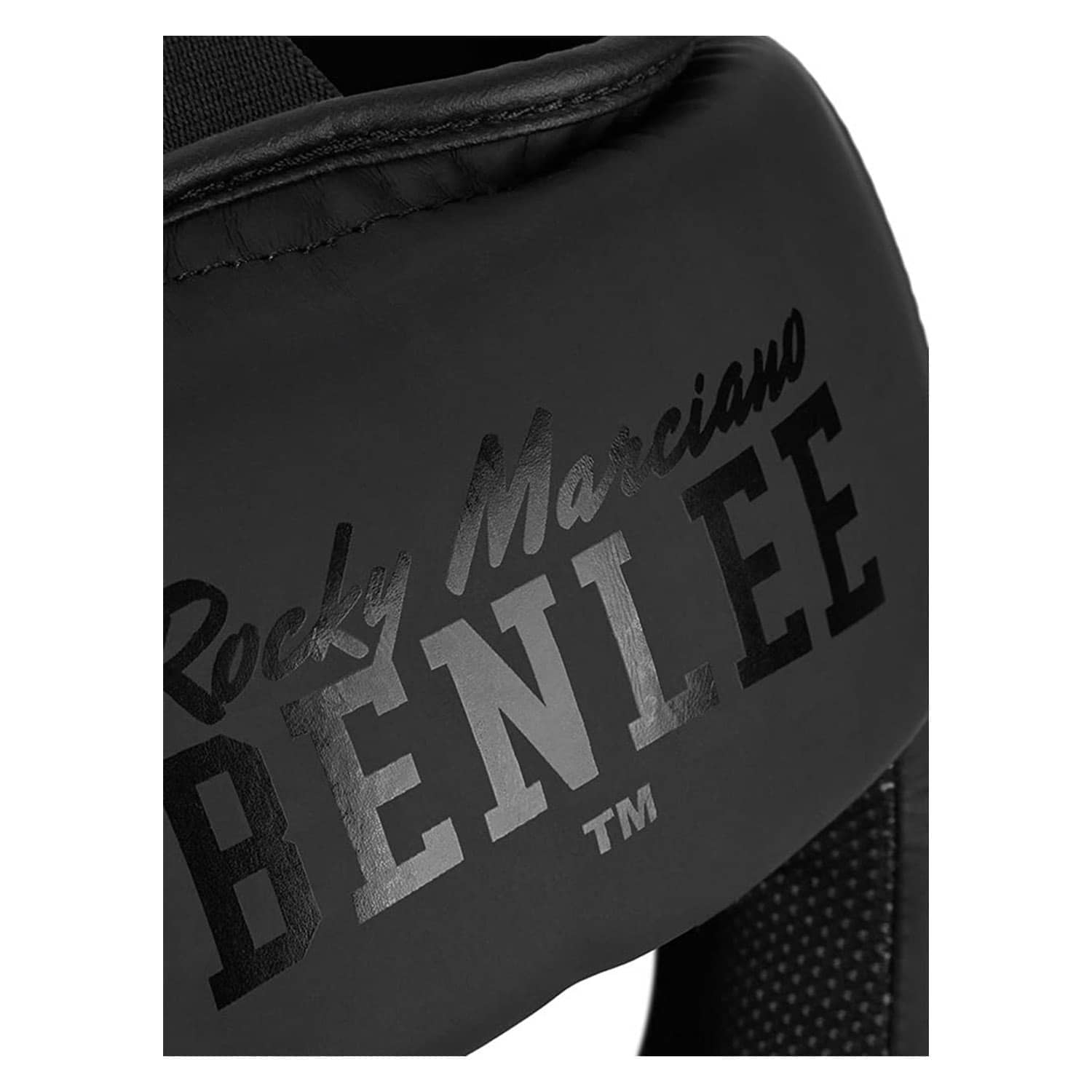 Benlee Artificial Leather Head Guard Black- 199197/1000