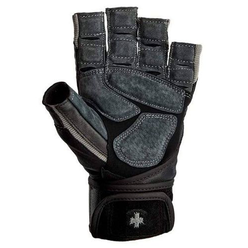 Harbinger BioForm Wristwrap Gloves-Grey-Small