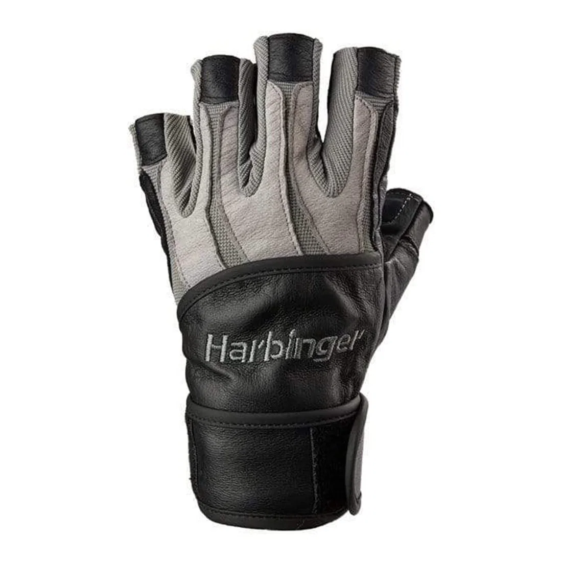 Harbinger BioForm Wristwrap Gloves - Grey - Large