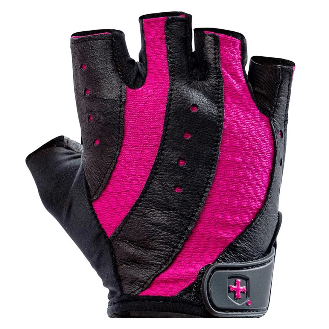Harbinger Pro Wash and Dry Women's Gloves - Black/Pink - Large