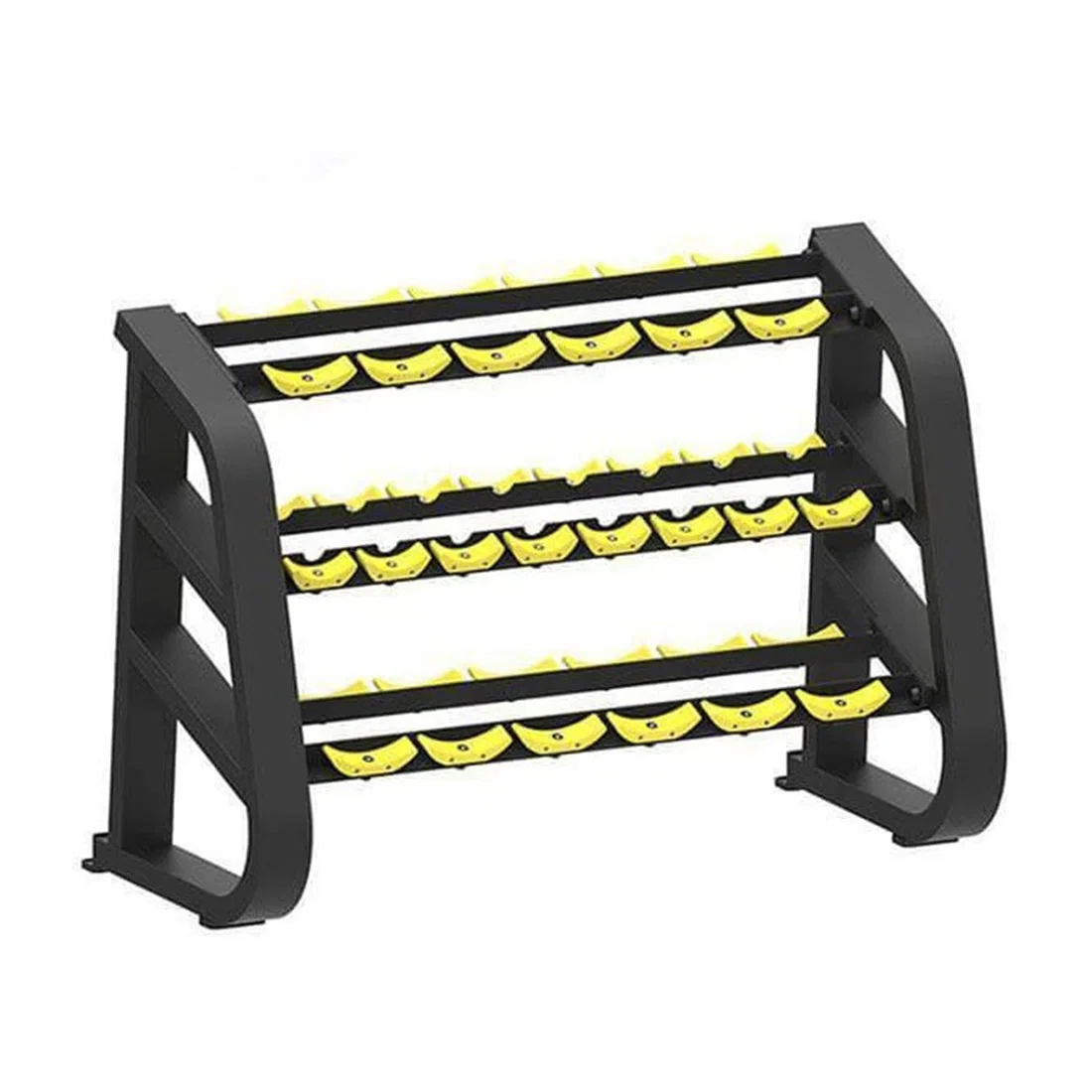 Harley Fitness 3 Tier Dumbbell Rack - Holds 10 Pairs