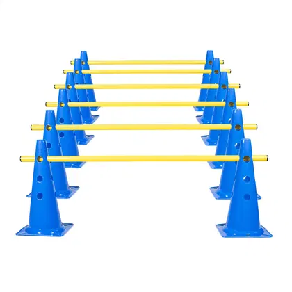 Dawson Sports Cone Hurdle Set - 15" (12 Cones, 6 Poles)