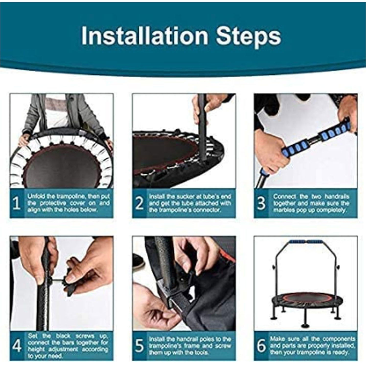 فوكس للياقة البدنية اللياقة البدنية الترامبولين للمنزل 