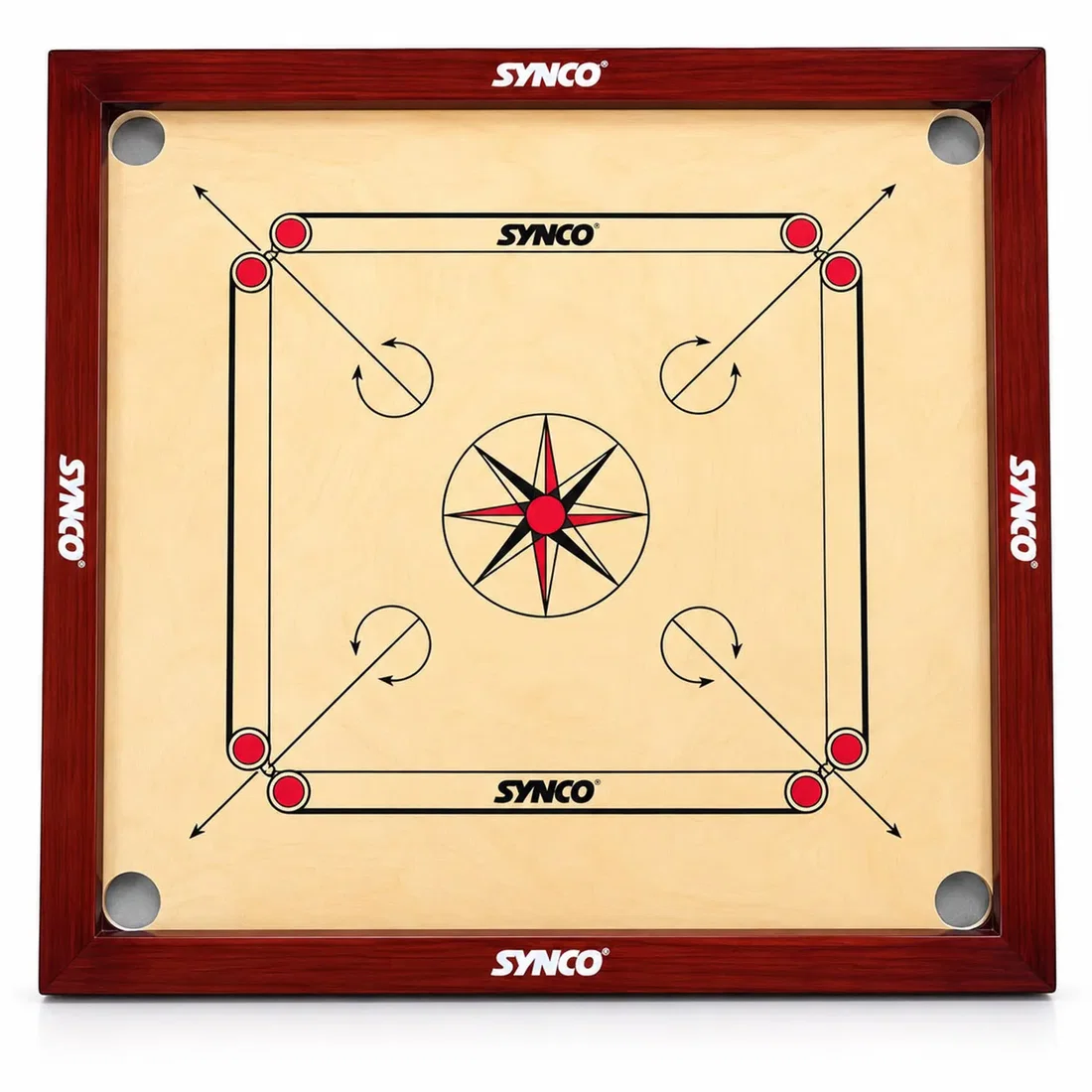 Synco Tournament Quality Waterproof Carrom Board - 33 x 33