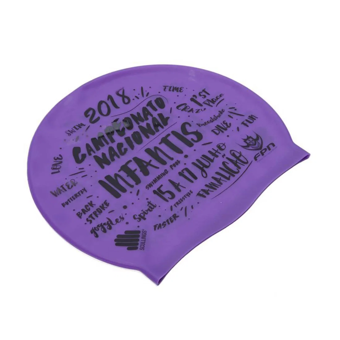 TA Sport Swimming Cap Adult Silicone Cap - Purple
