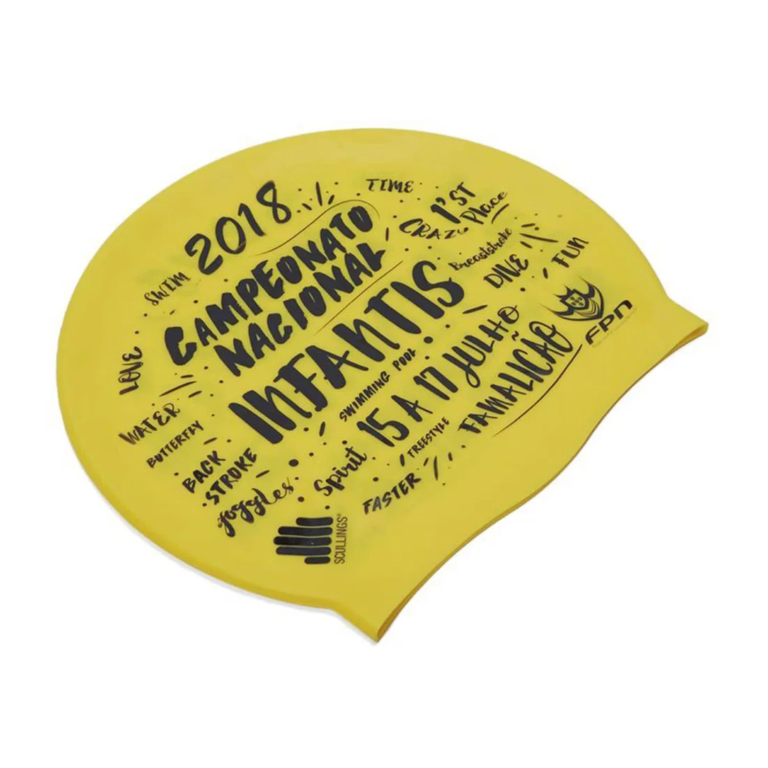 TA Sport Swimming Cap Adult Silicone Cap - Yellow