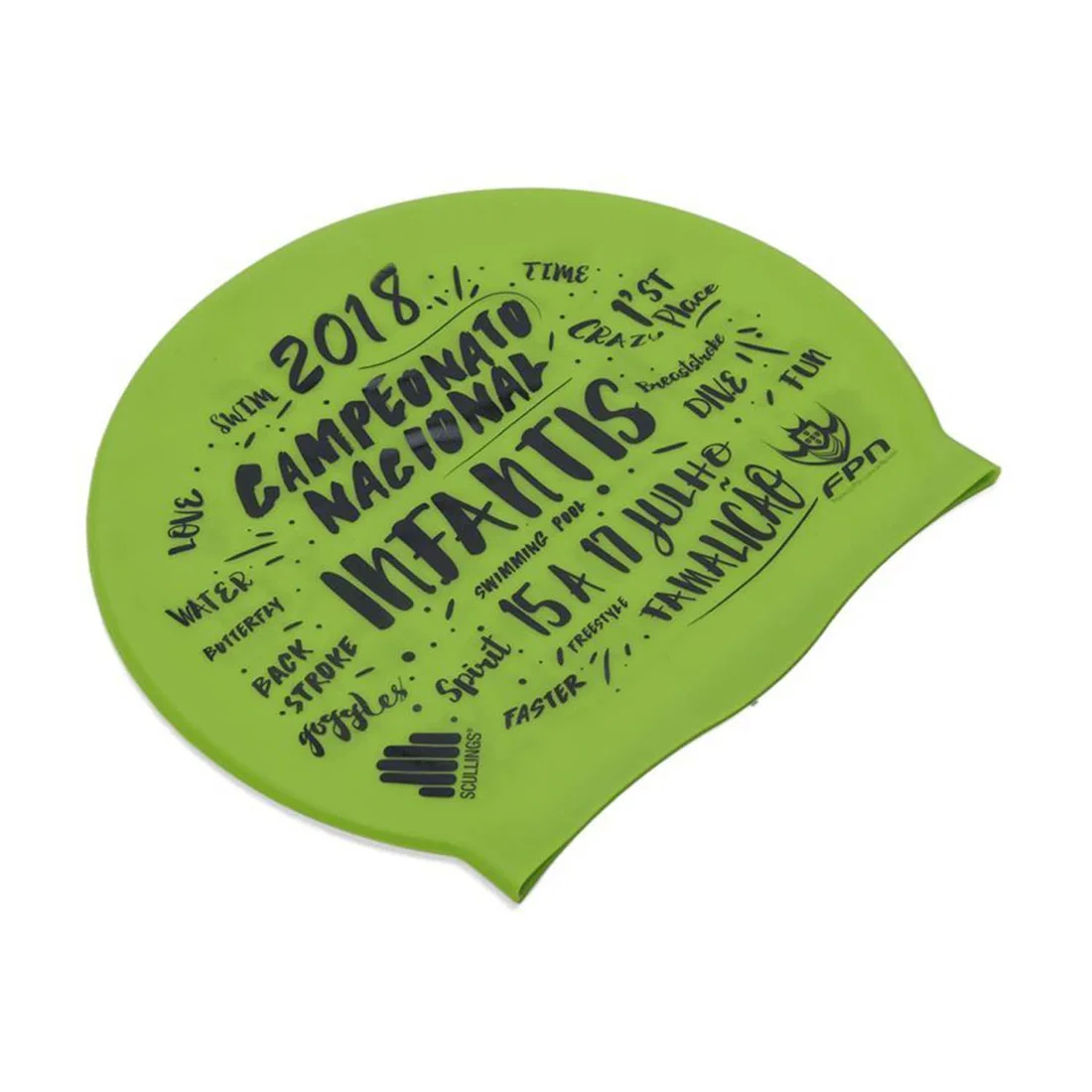 TA Sport Swimming Cap Adult Silicone Cap - Green