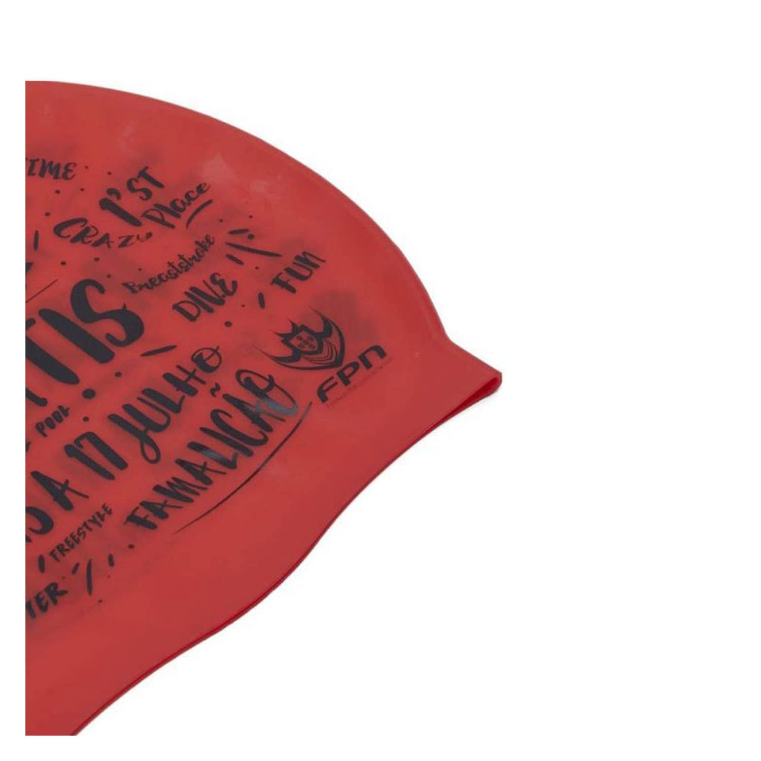 تي اي سبورت قبعة السباحة الكبار قبعة سيليكون - Red