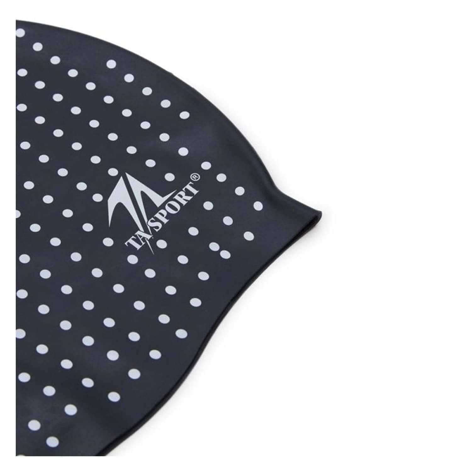 تي اي سبورت قبعة السباحة الكبار قبعة سيليكون - Black