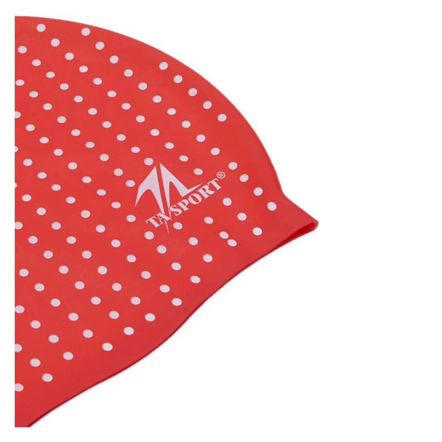 تي اي سبورت قبعة السباحة الكبار قبعة سيليكون - Red