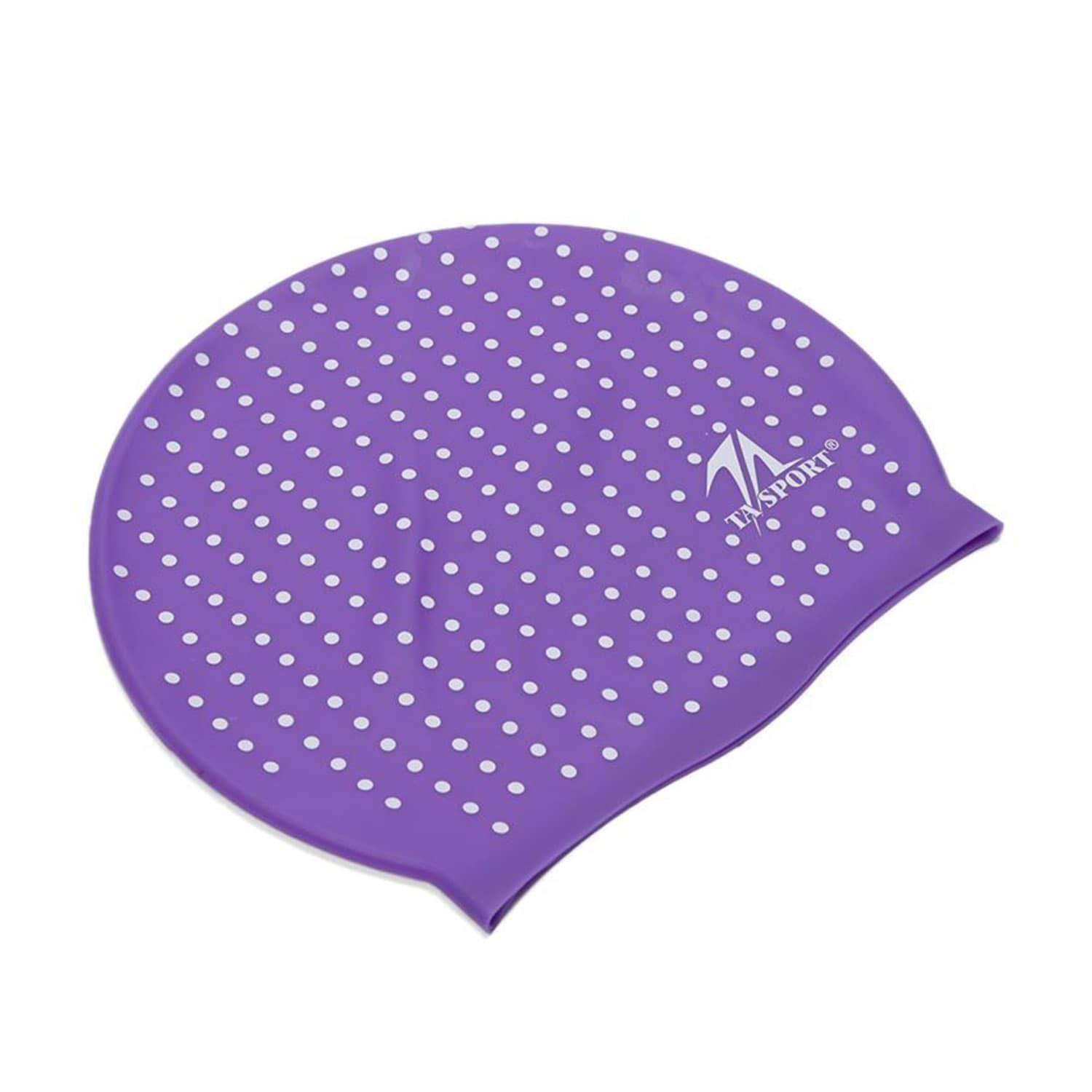 TA Sport Swimming Cap Adult Silicone Cap - Purple