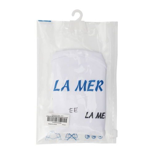 La Mer Lycra Cap Senior Narrow Band-White