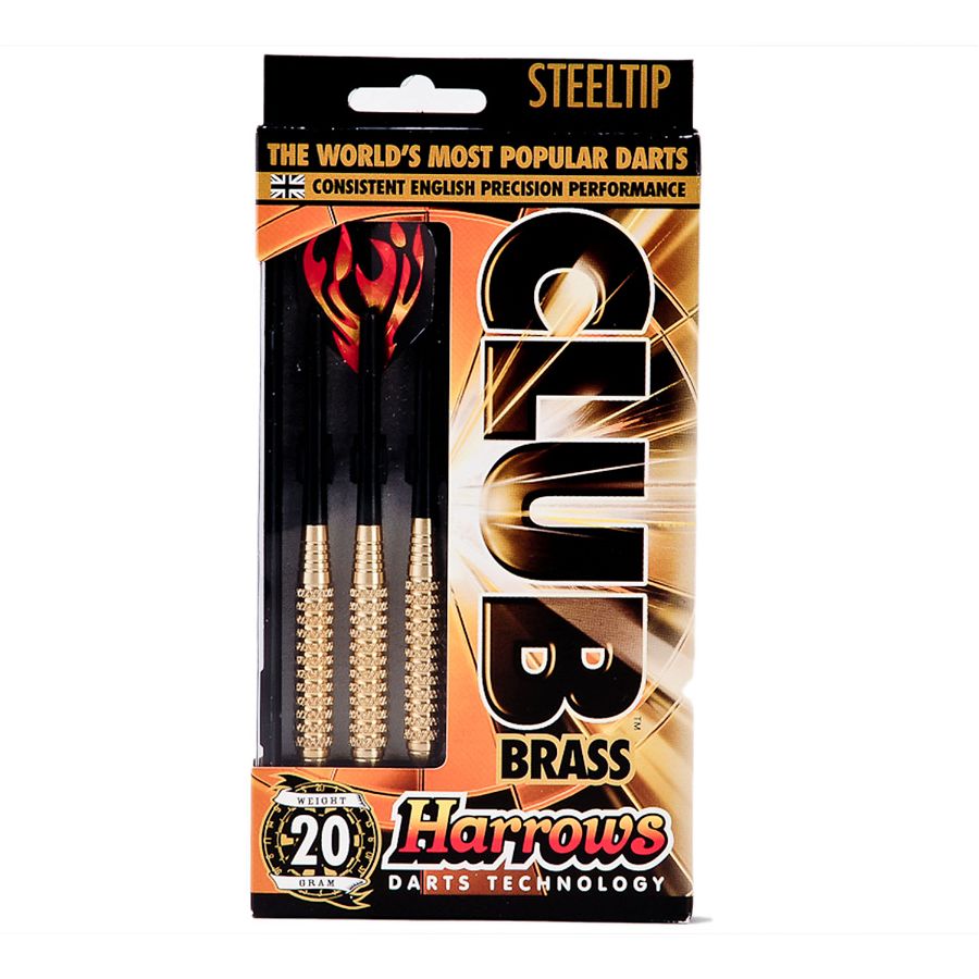Harrows Club Steel Tip Brass Darts - 20g
