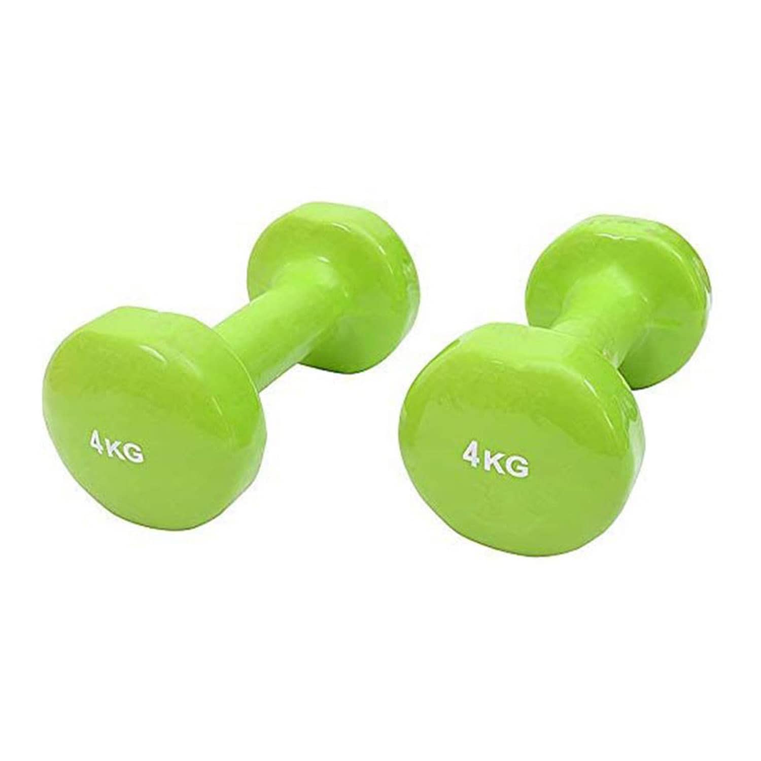 Liveup Vinyl Dumbbell Classical Head LS2001 Pair - 4 Kg