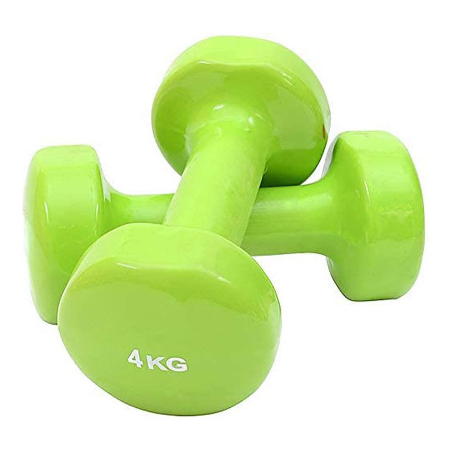 Liveup Vinyl Dumbbell Classical Head LS2001 Pair - 4 Kg