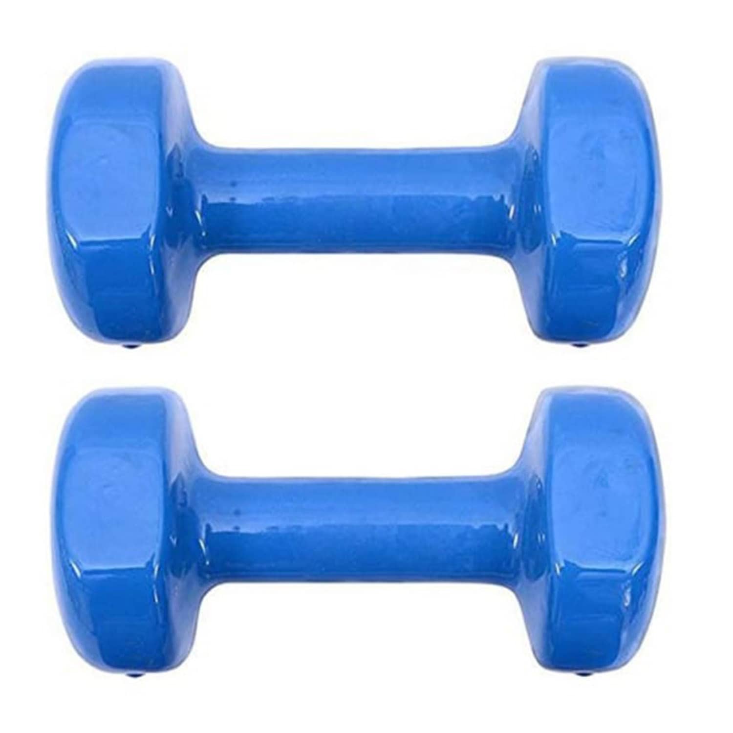 Liveup Vinyl Dumbbell Classical Head LS2001 Pair - 5 Kg