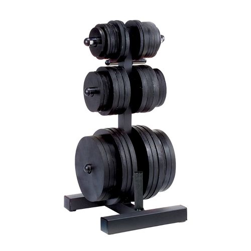 Body Solid Power Lift Olympic Plate Rack and Bar Holder | WT46