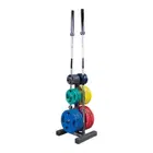 Body Solid Power Lift Olympic Plate Rack and Bar Holder | WT46