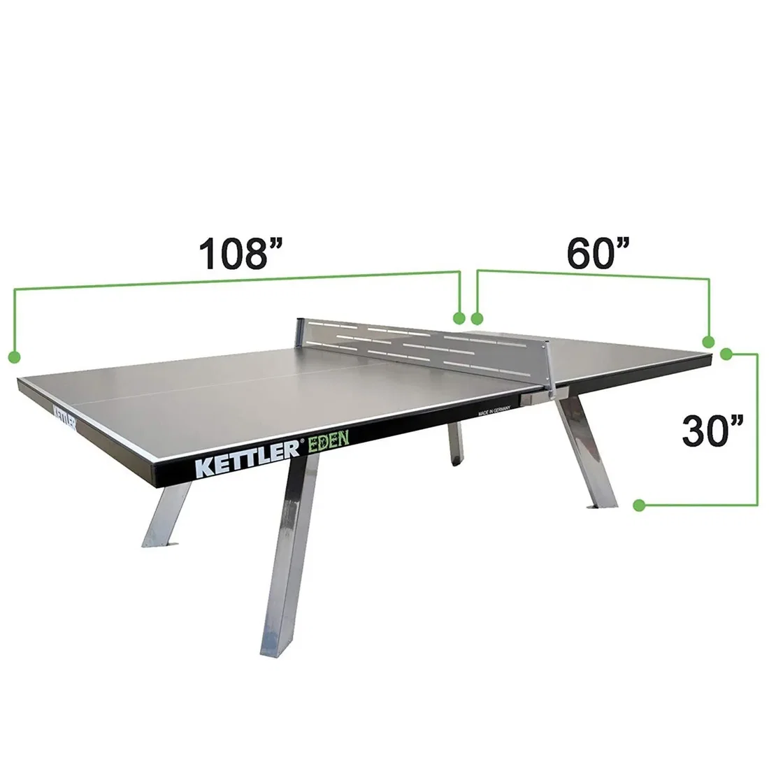 Kettler Eden Tournament Size Dimensions