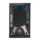 Stiga Sonic V2 Table Tennis Set - 2 Cybershape Bats & 3 Balls