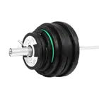 1441 Fitness  7 Ft Olympic Bar with Dual Grip Olympic Plates Set | 160 kg