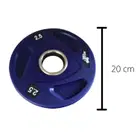 Beast Fitness PU Colour Olympic Weight Plate - 2.5 Kg - Single