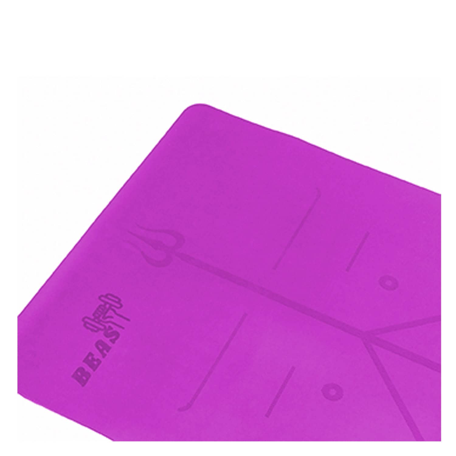 Beast Fitness Fitness Non-slip Yoga Mat 5mm thick - Purple