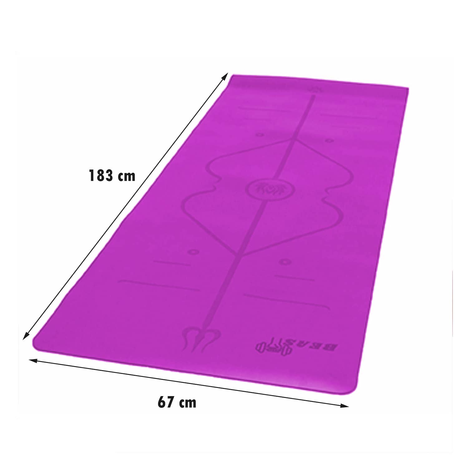 Beast Fitness Fitness Non-slip Yoga Mat 5mm thick - Purple