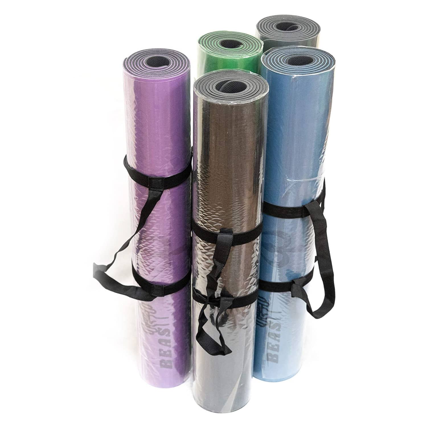 وحش اللياقة البدنية سجادة يوجا مضادة للانزلاق بسمك 5 مم