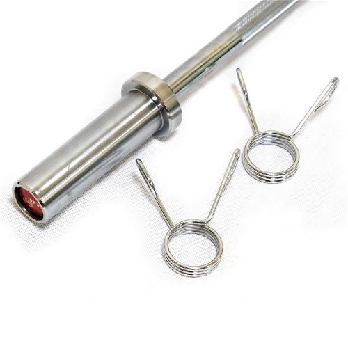Beast Fitness Straight Barbell 10kg With Bearing Spring Collars 1.2m