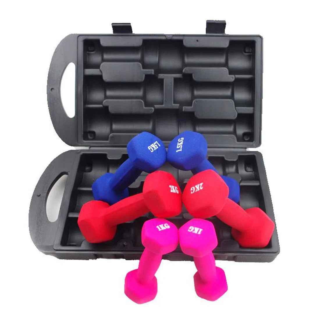 Beast Fitness Neoprene Dumbbell Set With Carrying Case 9kg