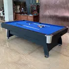 Vox Fitness Billiards Table Indoor Entertainment Sport 8FT Auto Ball Return America Pool Billiard Table - Perfect for Family Game Room