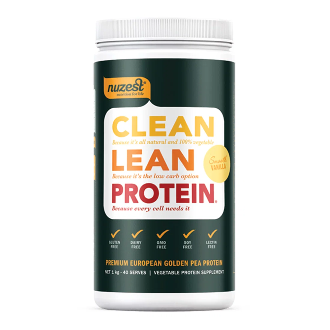 Nuzest Clean Lean Protein - Smooth Vanilla - 1 Kg