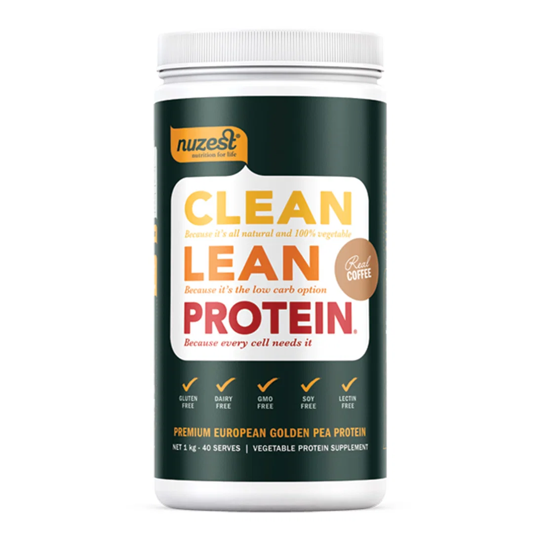Nuzest Clean Lean Protein - Real Coffee - Real Coffee