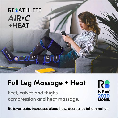 ReAthlete Air Compression Leg Massager With Heat Therapy