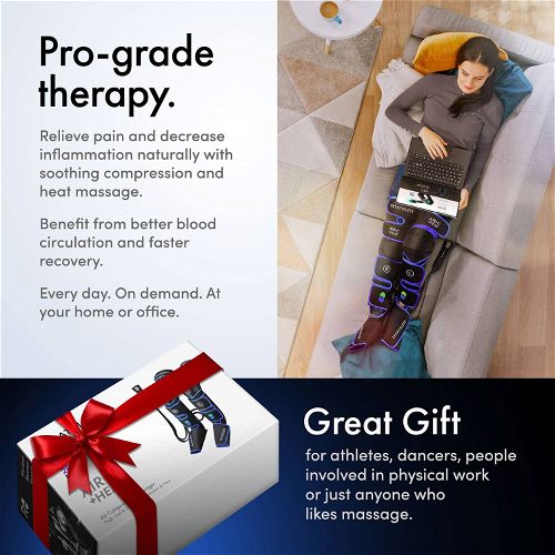 ReAthlete Air Compression Leg Massager With Heat Therapy