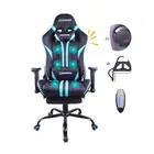 CoolBaby AM503 Ergonomic Gaming Chair With Massage, Recliner & 2D Adjustable Armrest - Blue