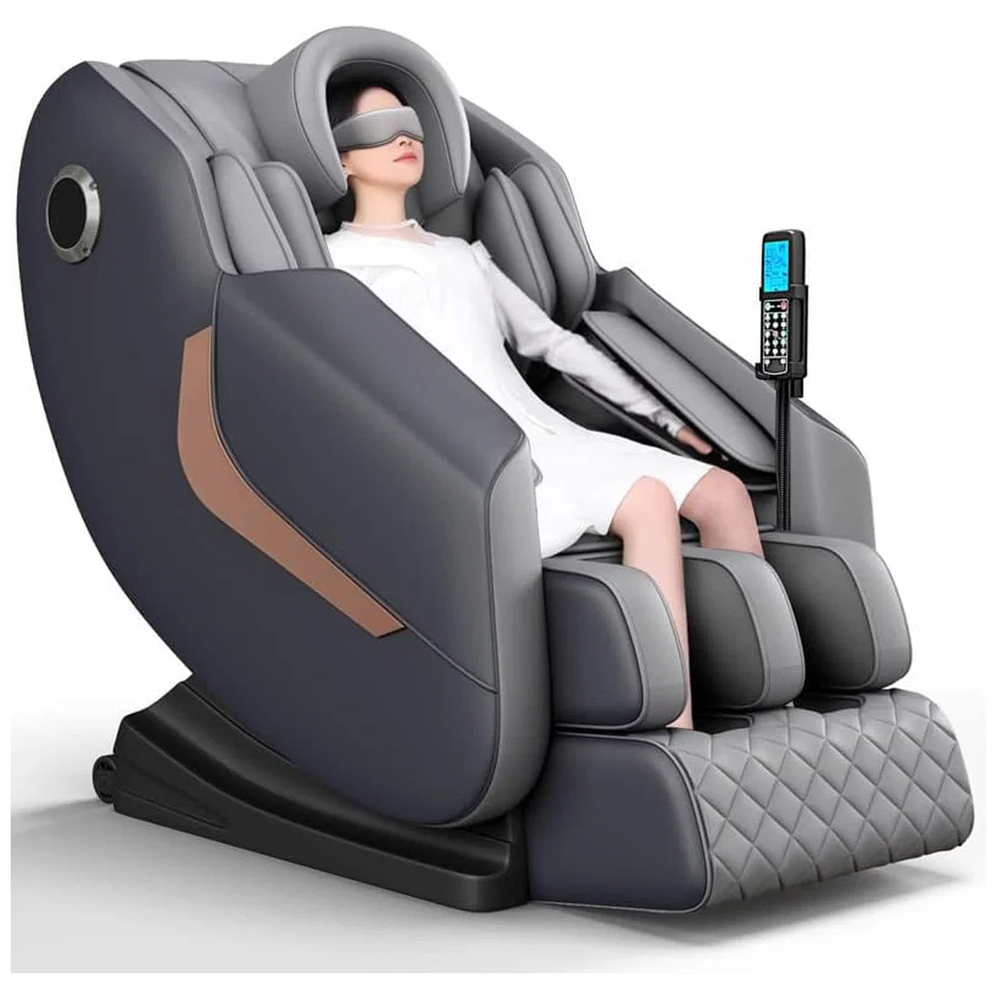 CoolBaby AMY-BK6 2D Full Body Massage Chair With Eye Massager - Black