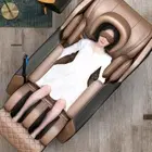CoolBaby AMY-BK6 2D Full Body Massage Chair With Eye Massager - Brown