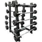 Anvil Fixed Straight & Curl Barbell With Rack